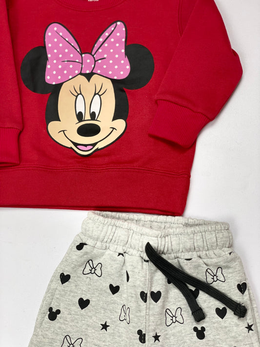 Red Minnie Grey Trouser Tracksuit