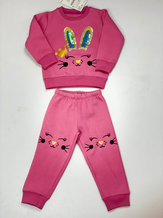 Pink unicorn Sequence Tracksuit