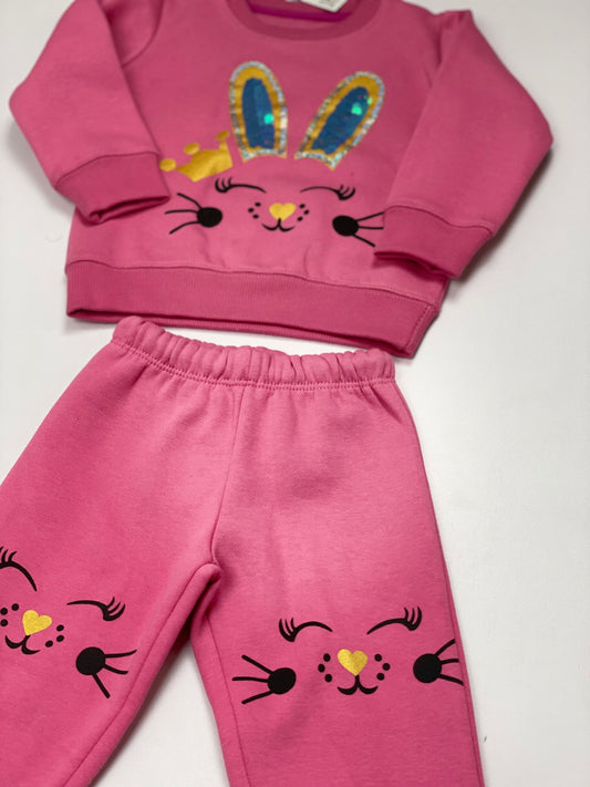 Pink unicorn Sequence Tracksuit