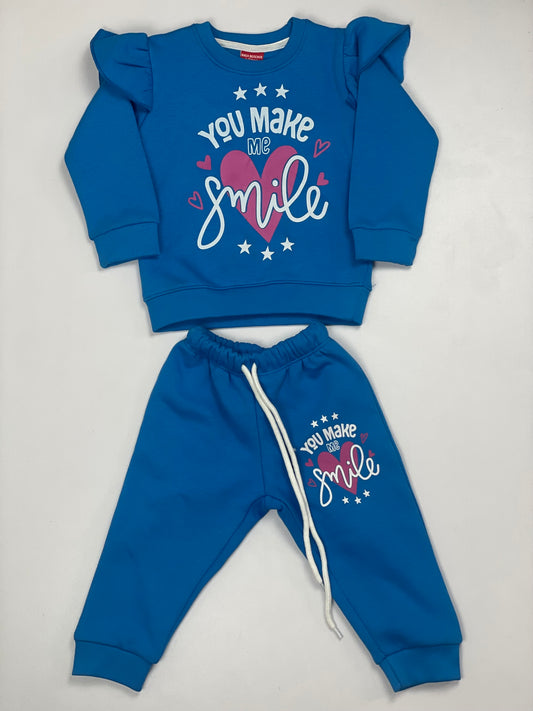 Blue You Make Me Smile tracksuit