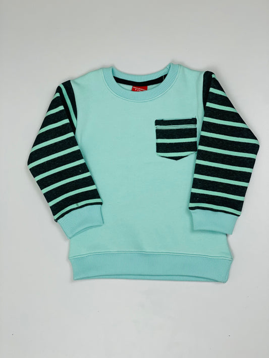 Sky Blue Black lining SweatShirt