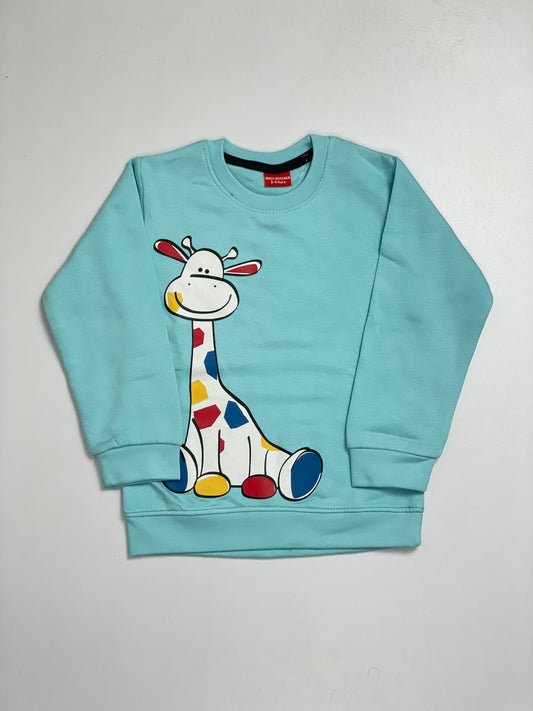 Light Blue Zebra SweatShirt