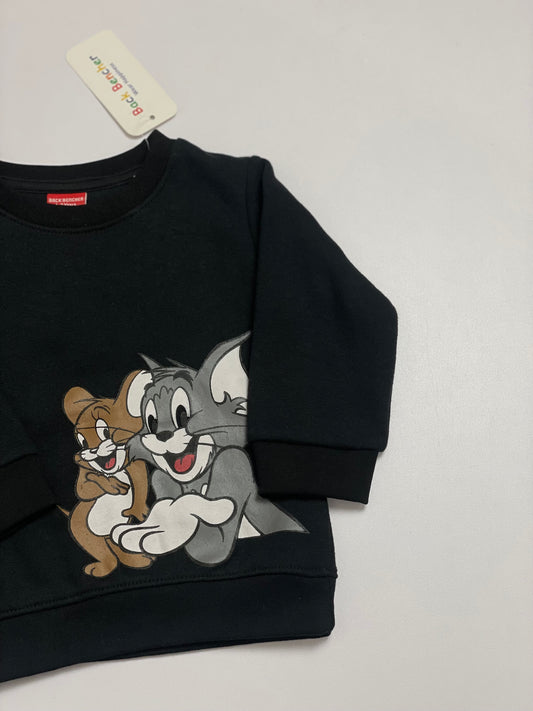 Black Tom n Jerry SweatShirt