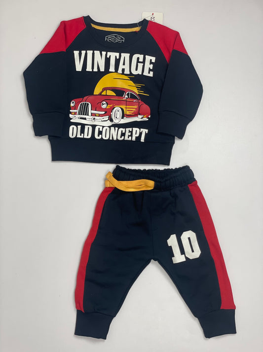 Black Vintage Tracksuit