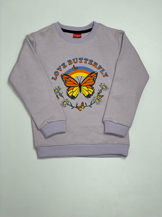 Light Purple Butterfly  Sweatshirt