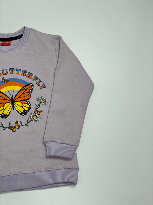 Light Purple Butterfly  Sweatshirt