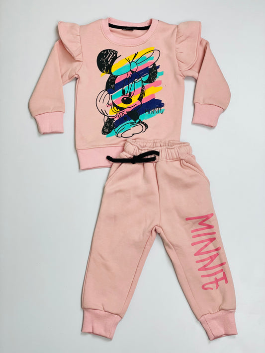 Pink Micky Mouse  Tracksuit For Kids