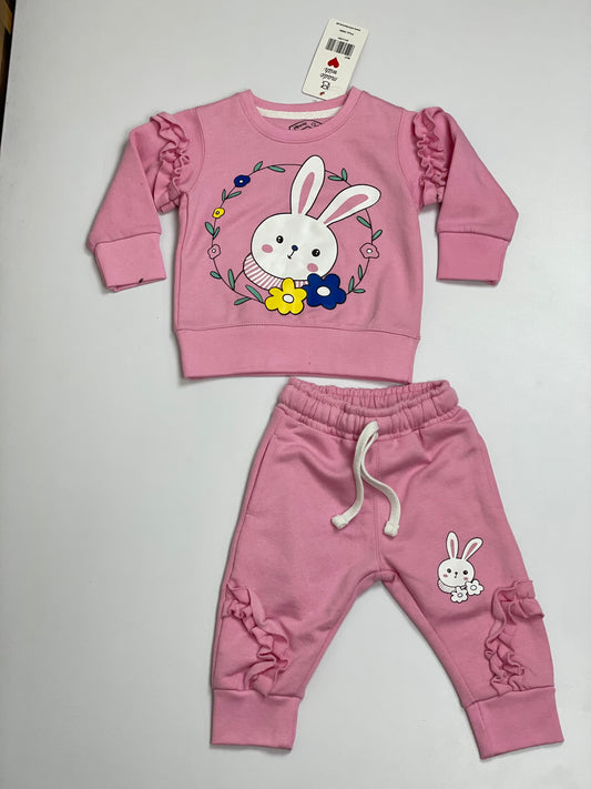 Baby Pink Tracksuit For Kids