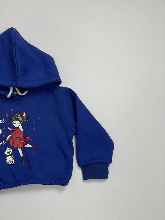 Blue ShortBody Hoodie