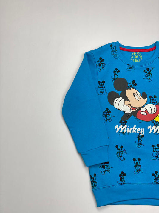 Blue mickey rodri sweatshirt