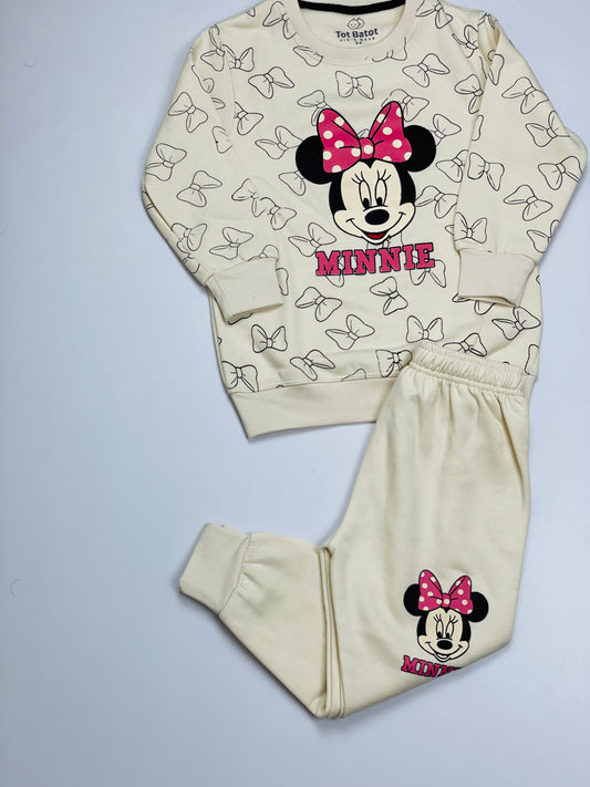 Cream Color Micky Mouse Track Suit