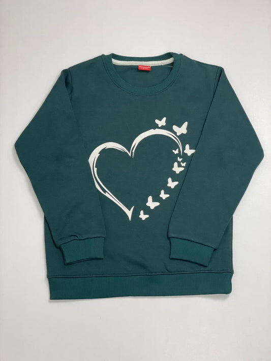 C-Green Heart SweatShirt