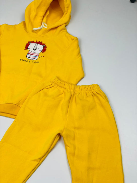 Yellow zebra Hoodie Tracksuit